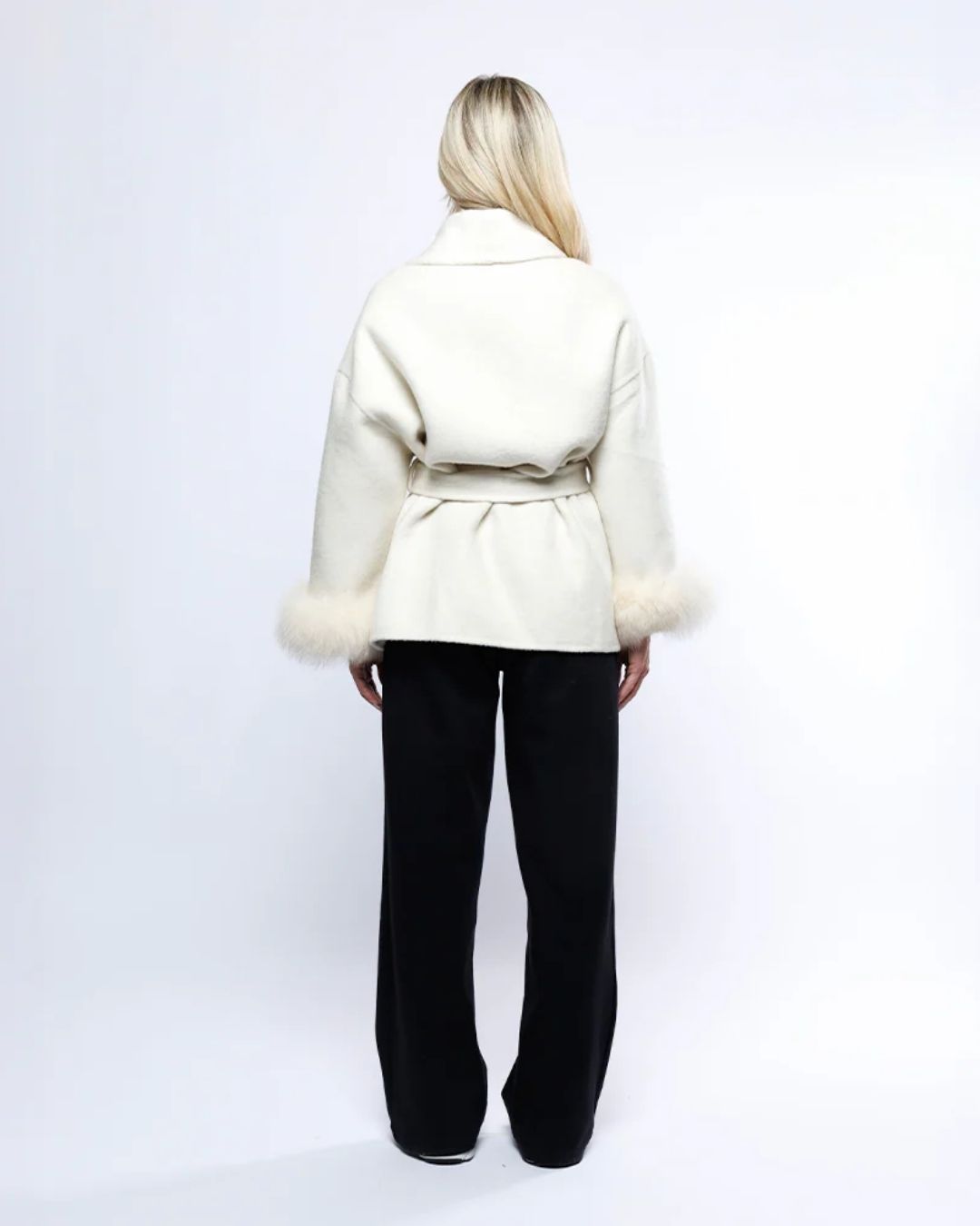 Calista Fur Cuff Coat